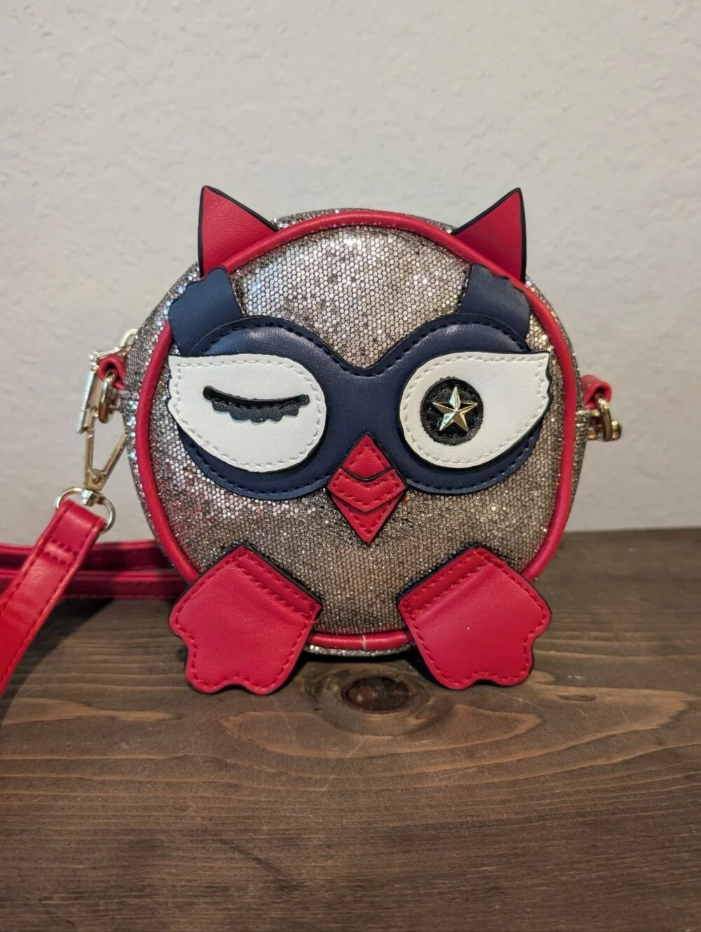 Doe A Dear, Red Owl Girls Crossbody Bag NWOT